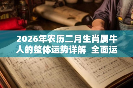 2026年农历二月生肖属牛人的整体运势详解  全面运程如何