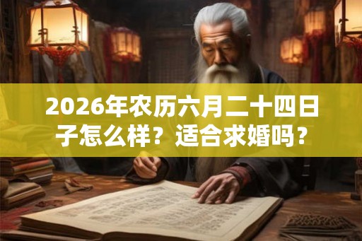 2026年农历六月二十四日子怎么样？适合求婚吗？
