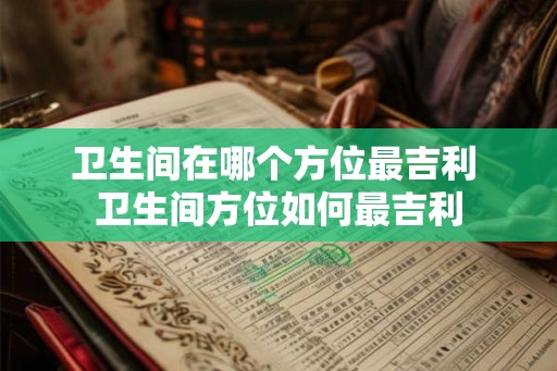 卫生间在哪个方位最吉利 卫生间方位如何最吉利