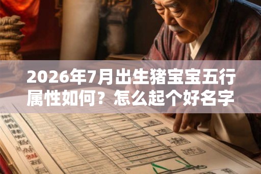 2026年7月出生猪宝宝五行属性如何？怎么起个好名字？