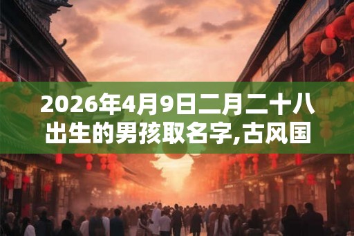 2026年4月9日二月二十八出生的男孩取名字,古风国学的名字