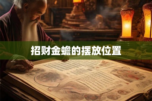 招财金蟾的摆放位置