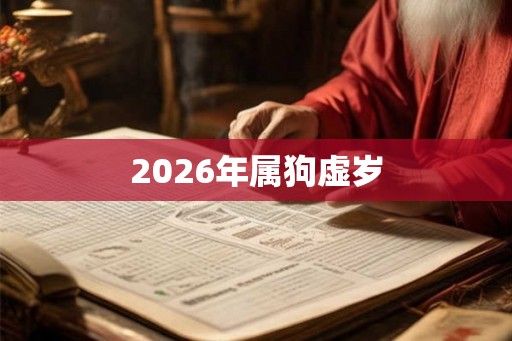 2026年属狗虚岁
