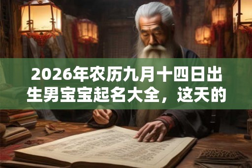 2026年农历九月十四日出生男宝宝起名大全，这天的日子如何？