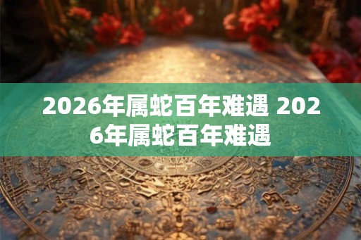 2026年属蛇百年难遇 2026年属蛇百年难遇 2026年属蛇百年难遇 2026年属蛇百年难遇