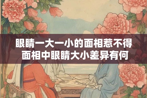 眼睛一大一小的面相惹不得 面相中眼睛大小差异有何影响