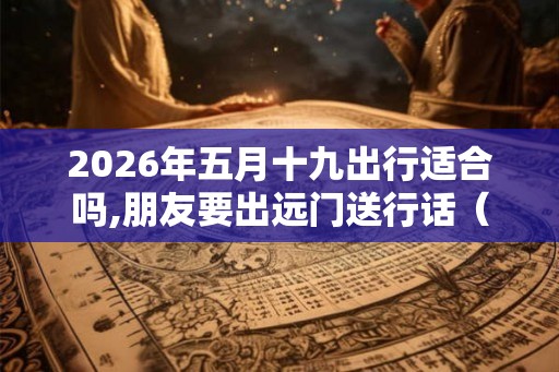 2026年五月十九出行适合吗,朋友要出远门送行话（8条）