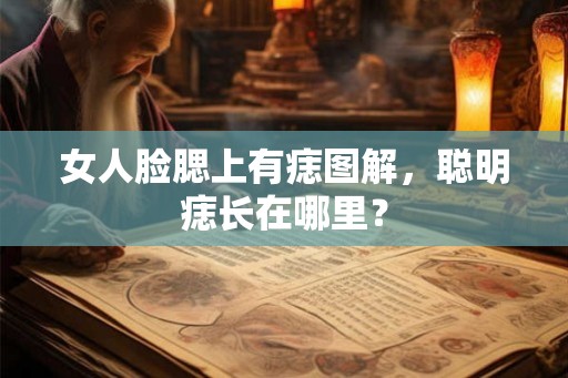 女人脸腮上有痣图解，聪明痣长在哪里？