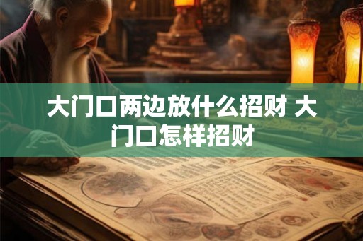 大门口两边放什么招财 大门口怎样招财