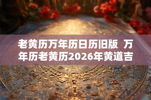 老黄历万年历日历旧版  万年历老黄历2026年黄道吉日查询