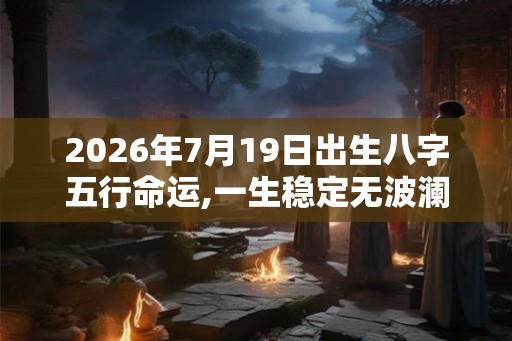 2026年7月19日出生八字五行命运,一生稳定无波澜