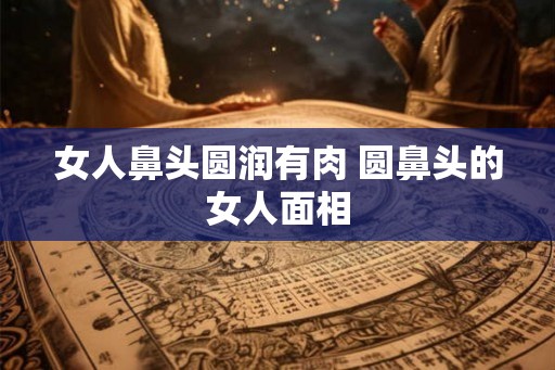 女人鼻头圆润有肉 圆鼻头的女人面相