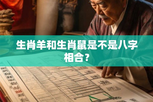 生肖羊和生肖鼠是不是八字相合？