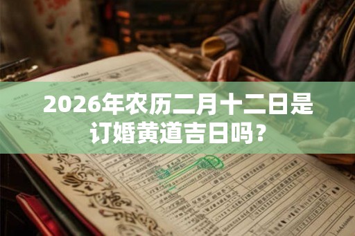 2026年农历二月十二日是订婚黄道吉日吗？
