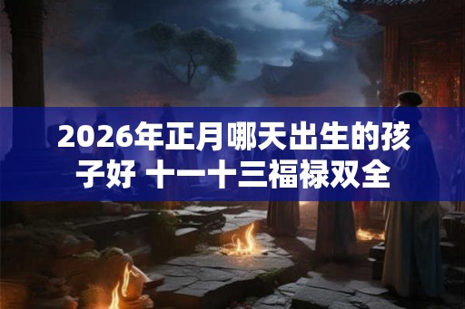 2026年正月哪天出生的孩子好 十一十三福禄双全 2026年正月哪天出生的孩子好 十一十三福禄双全