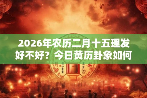 2026年农历二月十五理发好不好？今日黄历卦象如何？