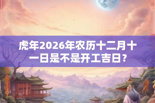 虎年2026年农历十二月十一日是不是开工吉日？