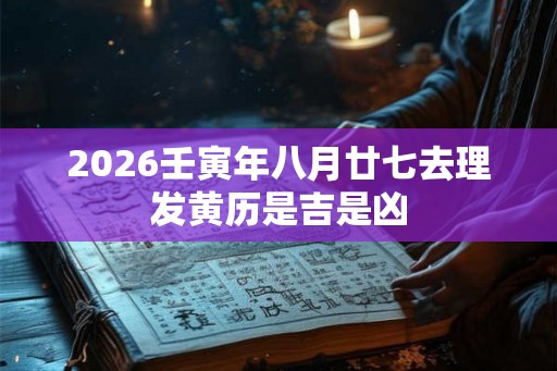 2026壬寅年八月廿七去理发黄历是吉是凶