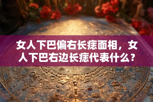 女人下巴偏右长痣面相，女人下巴右边长痣代表什么？