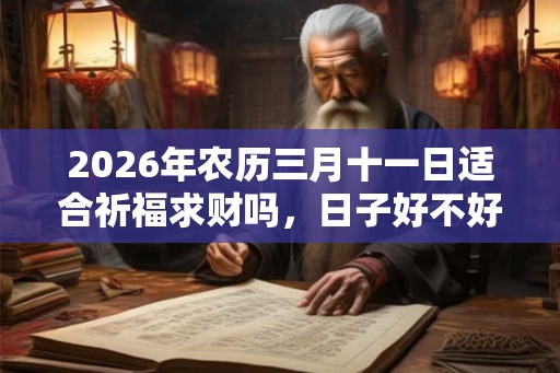 2026年农历三月十一日适合祈福求财吗,日子好不好? 2026年农历三月十一日适合祈福求财吗,日子好不好?