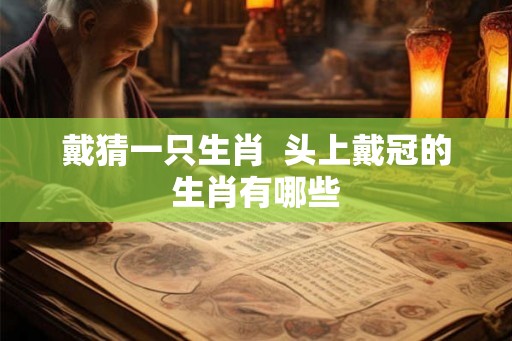 戴猜一只生肖  头上戴冠的生肖有哪些