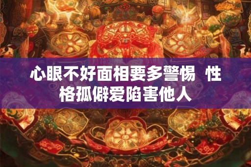 心眼不好面相要多警惕  性格孤僻爱陷害他人