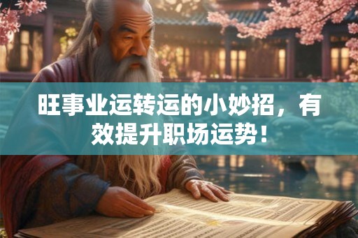 旺事业运转运的小妙招，有效提升职场运势！