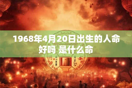 1968年4月20日出生的人命好吗 是什么命