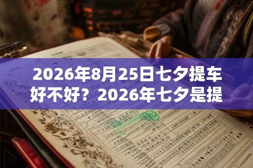 2026年8月25日七夕提车好不好？2026年七夕是提车吉日吗？