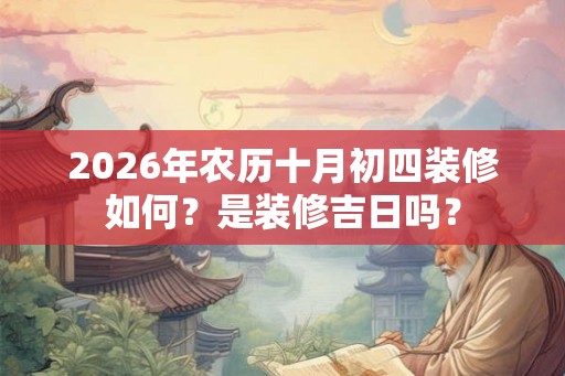 2026年农历十月初四装修如何？是装修吉日吗？