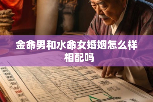 金命男和水命女婚姻怎么样  相配吗