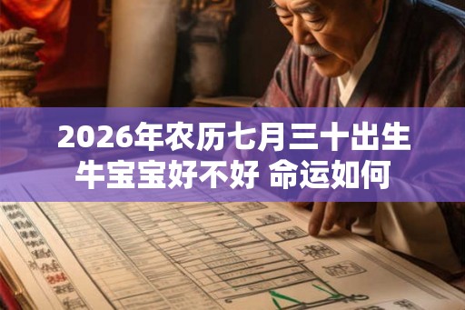 2026年农历七月三十出生牛宝宝好不好 命运如何