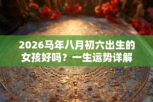 2026马年八月初六出生的女孩好吗？一生运势详解