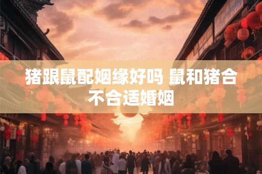 猪跟鼠配姻缘好吗 鼠和猪合不合适婚姻