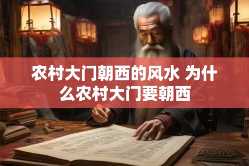 农村大门朝西的风水 为什么农村大门要朝西