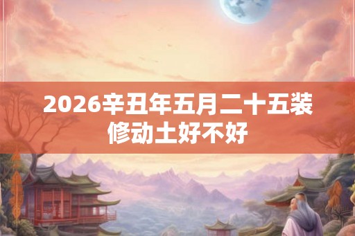 2026辛丑年五月二十五装修动土好不好 2026辛丑年五月二十五装修动土好不好