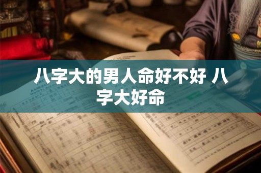 八字大的男人命好不好 八字大好命