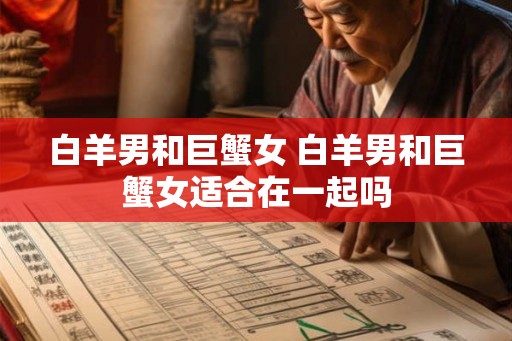 白羊男和巨蟹女 白羊男和巨蟹女适合在一起吗 白羊男和巨蟹女 白羊男和巨蟹女适合在一起吗