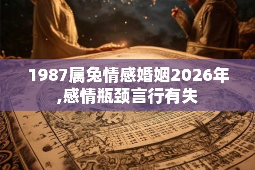1987属兔情感婚姻2026年,感情瓶颈言行有失