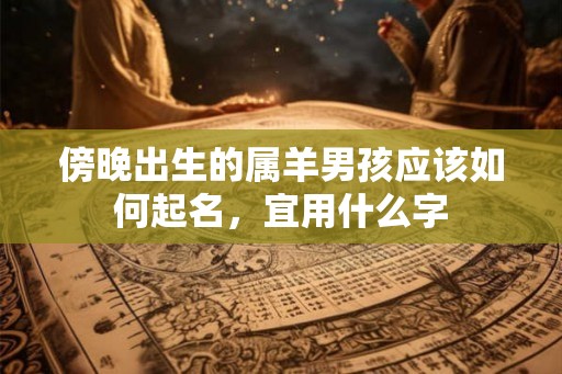 傍晚出生的属羊男孩应该如何起名，宜用什么字