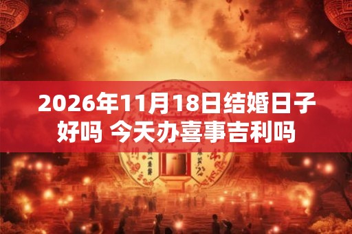 2026年11月18日结婚日子好吗 今天办喜事吉利吗