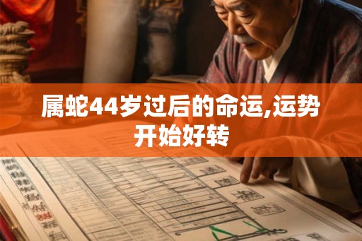 属蛇44岁过后的命运,运势开始好转 属蛇44岁过后的命运,运势开始好转