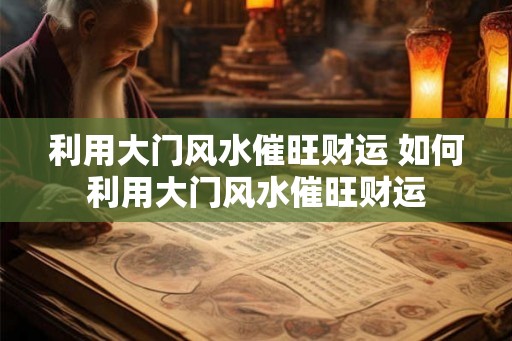 利用大门风水催旺财运 如何利用大门风水催旺财运