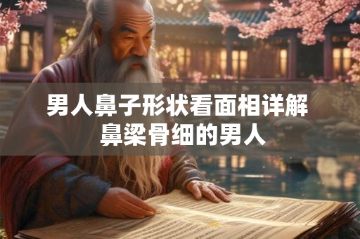 男人鼻子形状看面相详解  鼻梁骨细的男人