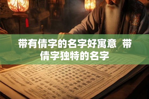 带有倩字的名字好寓意  带倩字独特的名字