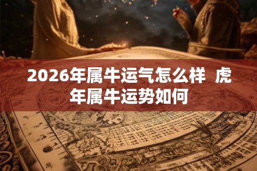 2026年属牛运气怎么样  虎年属牛运势如何