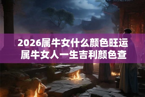 2026属牛女什么颜色旺运 属牛女人一生吉利颜色查询