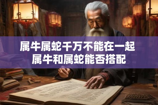 属牛属蛇千万不能在一起 属牛和属蛇能否搭配