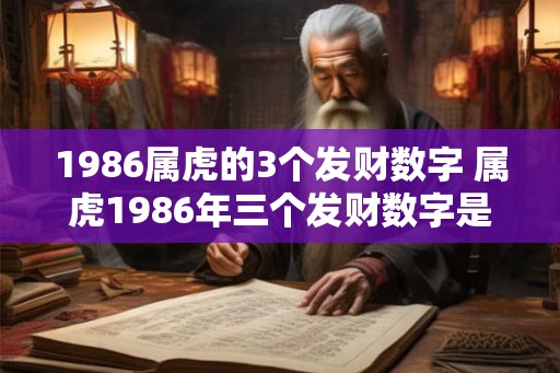 1986属虎的3个发财数字 属虎1986年三个发财数字是什么