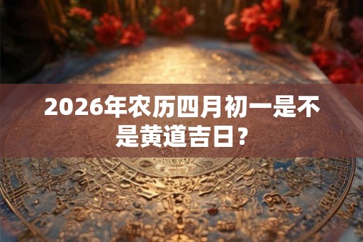 2026年农历四月初一是不是黄道吉日？